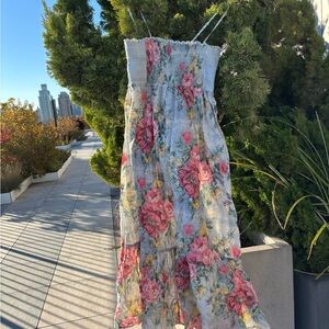 Ralph Lauren Blue and White Textured dress